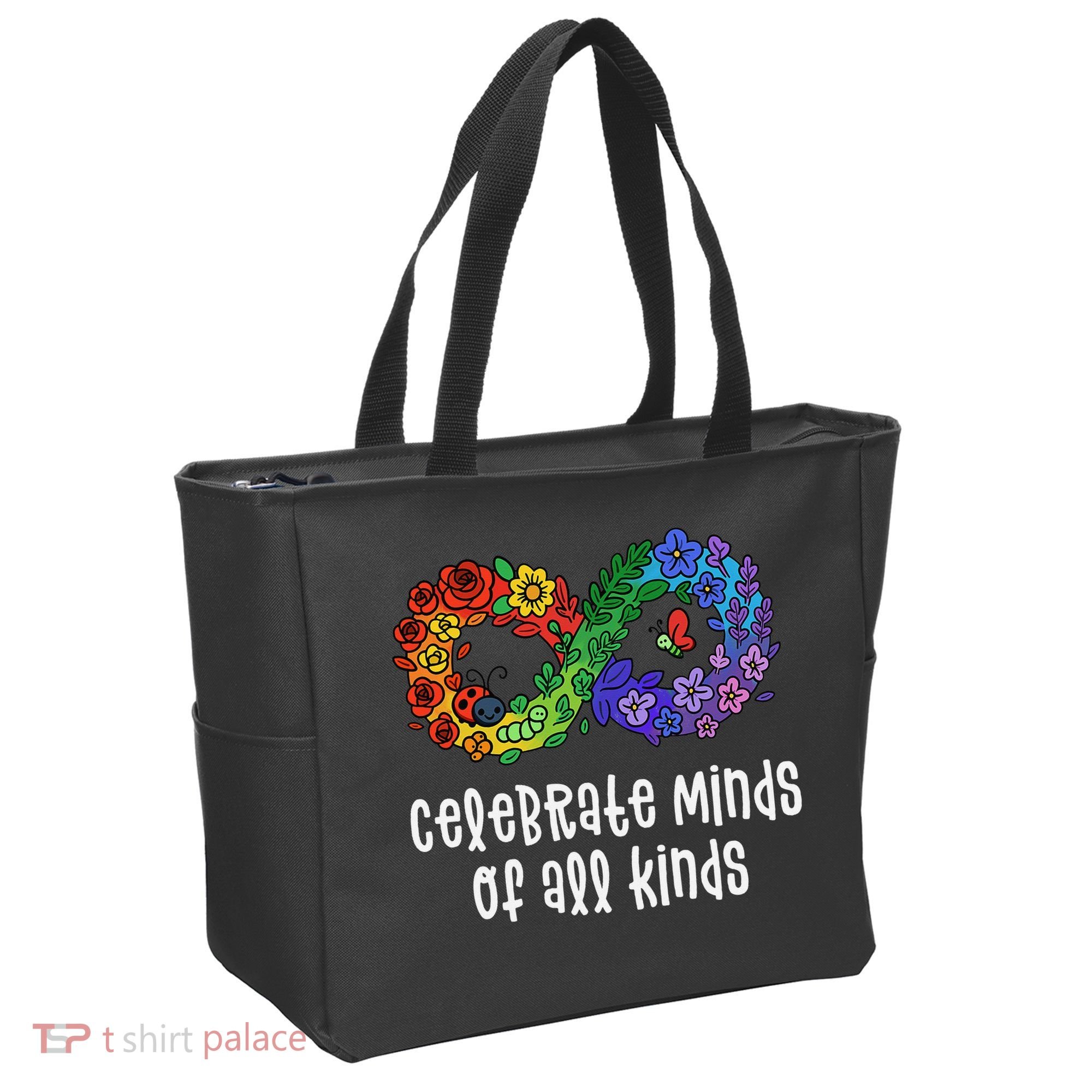 Celebrate Minds Of All Kinds Neurodiversity Autism Tote Bag
