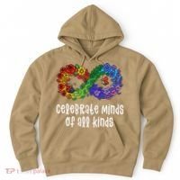 Celebrate Minds Of All Kinds Neurodiversity Autism Hoodie thumb 0