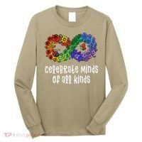 Celebrate Minds Of All Kinds Neurodiversity Autism Long Sleeve Shirt thumb 0
