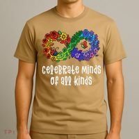 Celebrate Minds Of All Kinds Neurodiversity Autism T-Shirt thumb 3