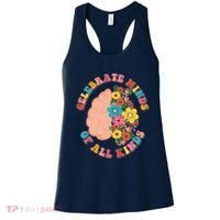 Celebrate Minds Of All Kinds Flowers Be Kind The Mind Women's Tank Top thumb 0