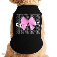 Cheer Mom Of A Cheerleader Mama Cheerleading Mom Coquette Doggie Tank thumb 0