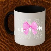 Cheer Mom Of A Cheerleader Mama Cheerleading Mom Coquette Coffee Mug thumb 2