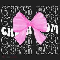 Cheer Mom Of A Cheerleader Mama Cheerleading Mom Coquette Women's Dry Zone Grid Polo thumb 2