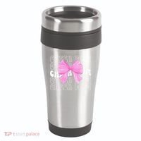 Cheer Mom Of A Cheerleader Mama Cheerleading Mom Coquette 16oz Travel Tumbler thumb 0