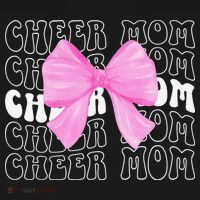 Cheer Mom Of A Cheerleader Mama Cheerleading Mom Coquette Performance Fleece Hoodie thumb 2