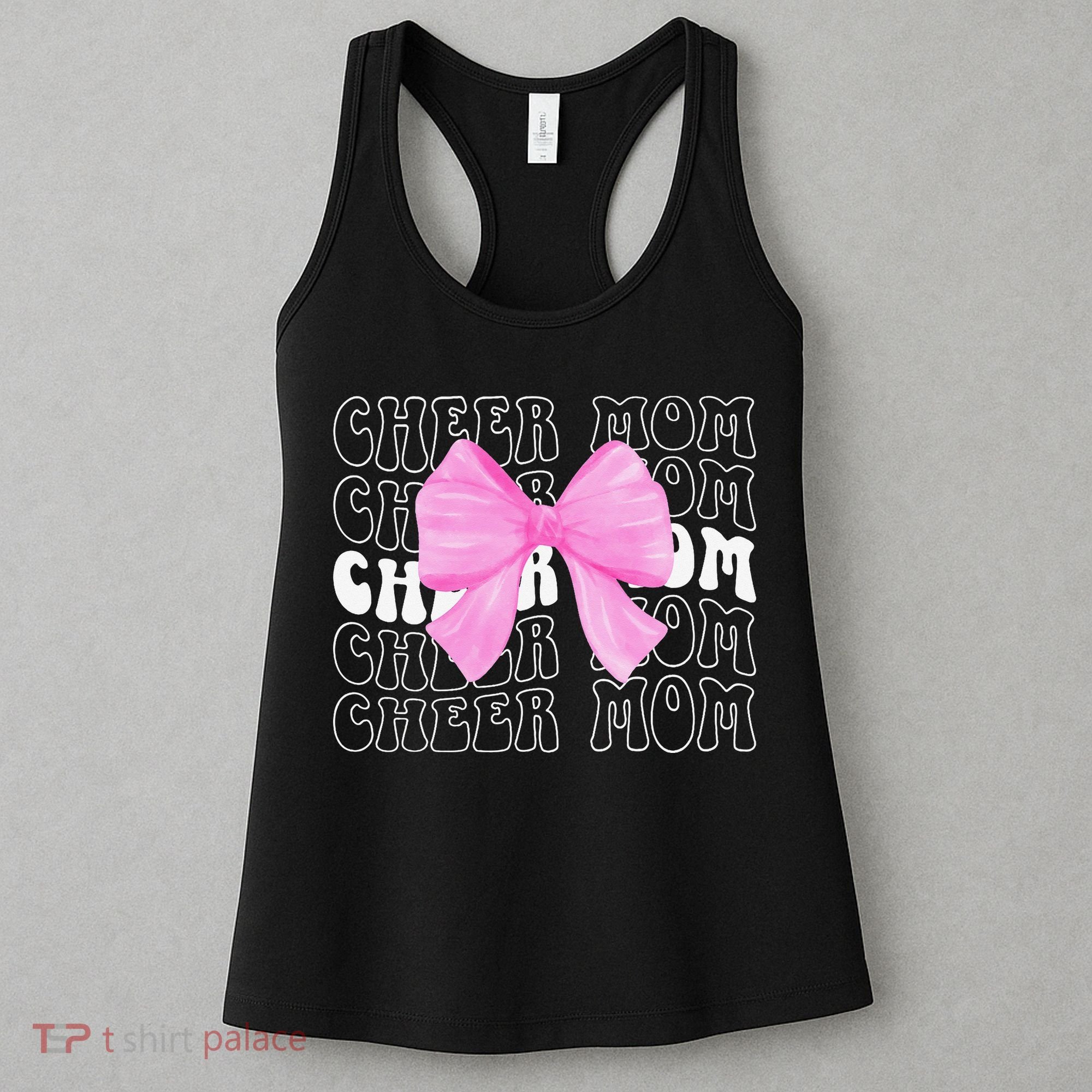Cheer Mom Of A Cheerleader Mama Cheerleading Mom Coquette Women's Tank Top