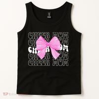 Cheer Mom Of A Cheerleader Mama Cheerleading Mom Coquette Tank Top thumb 2
