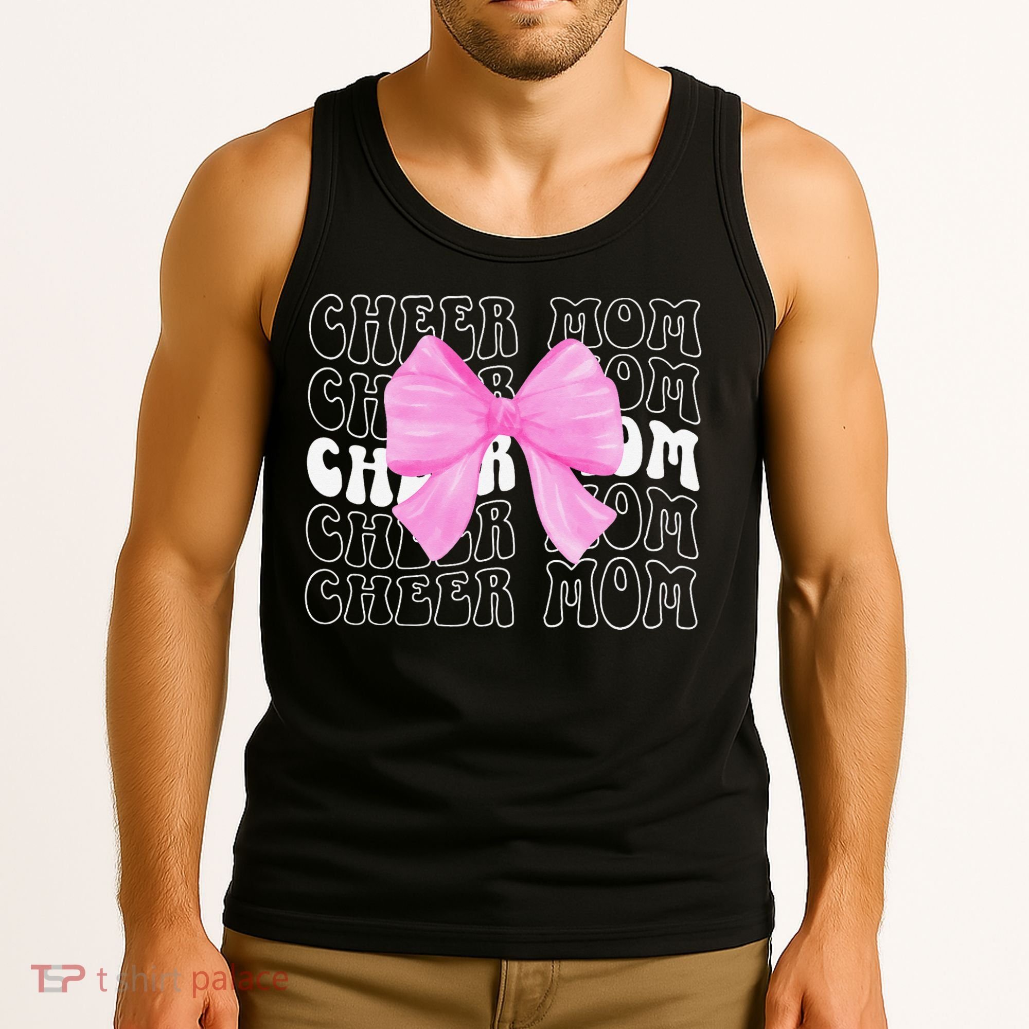 Cheer Mom Of A Cheerleader Mama Cheerleading Mom Coquette Tank Top