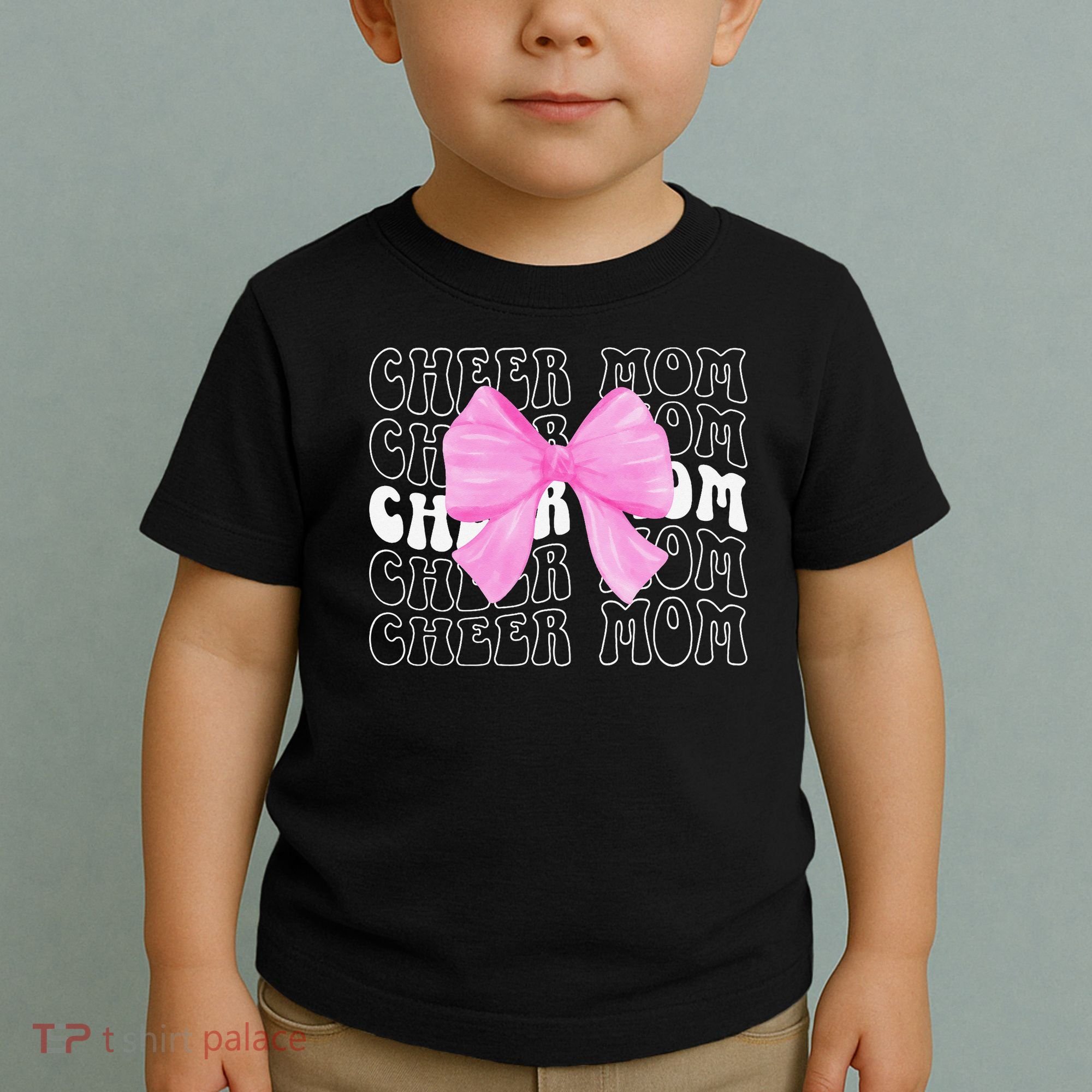 Cheer Mom Of A Cheerleader Mama Cheerleading Mom Coquette Toddler T-Shirt