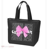 Cheer Mom Of A Cheerleader Mama Cheerleading Mom Coquette Tote Bag thumb 3