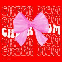 Cheer Mom Of A Cheerleader Mama Cheerleading Mom Coquette Santa Hat thumb 1