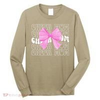 Cheer Mom Of A Cheerleader Mama Cheerleading Mom Coquette Long Sleeve Shirt thumb 0