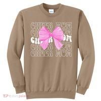 Cheer Mom Of A Cheerleader Mama Cheerleading Mom Coquette Sweatshirt thumb 0