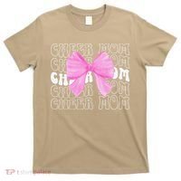 Cheer Mom Of A Cheerleader Mama Cheerleading Mom Coquette T-Shirt thumb 0