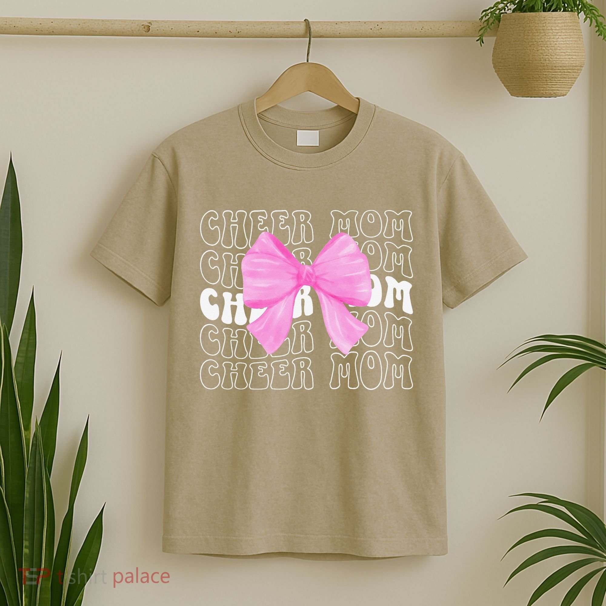 Cheer Mom Of A Cheerleader Mama Cheerleading Mom Coquette T-Shirt