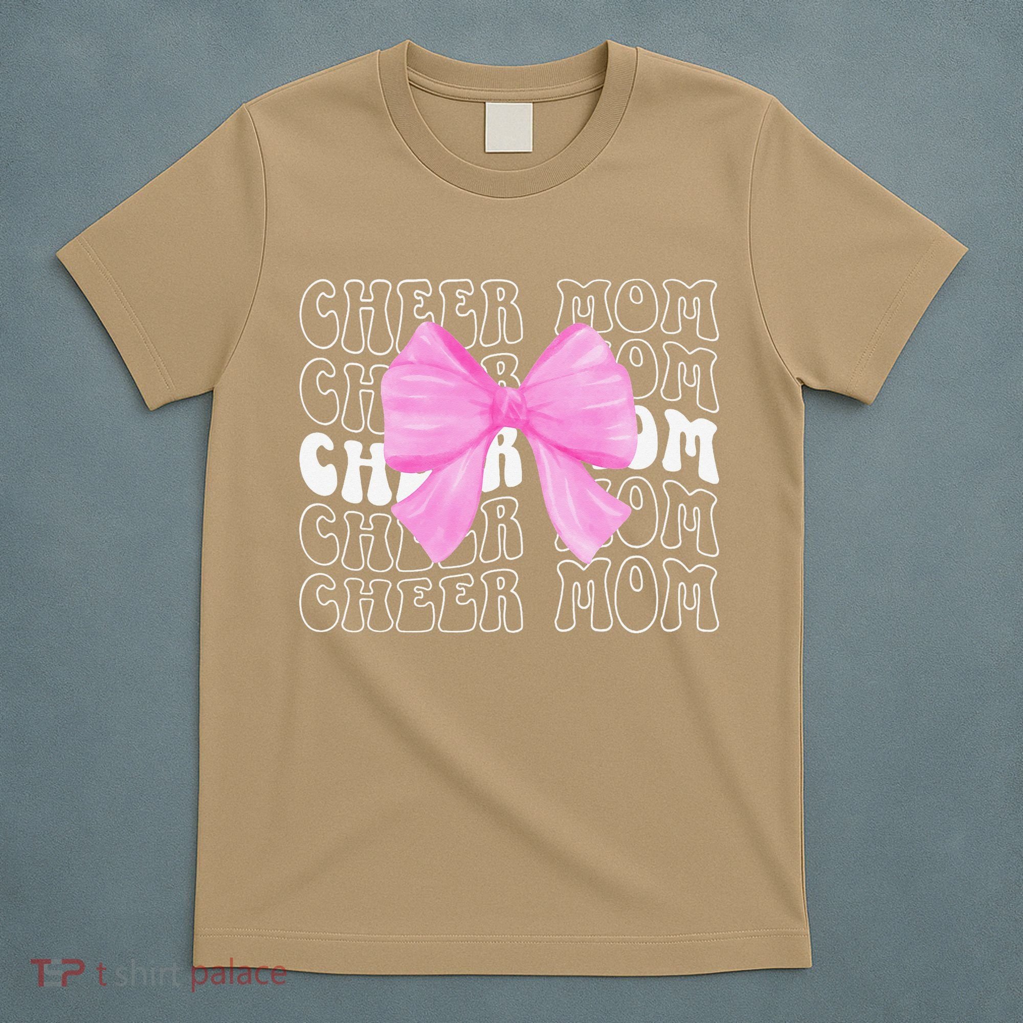 Cheer Mom Of A Cheerleader Mama Cheerleading Mom Coquette T-Shirt
