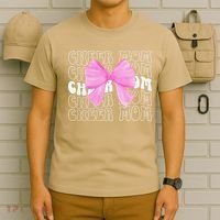 Cheer Mom Of A Cheerleader Mama Cheerleading Mom Coquette T-Shirt thumb 6