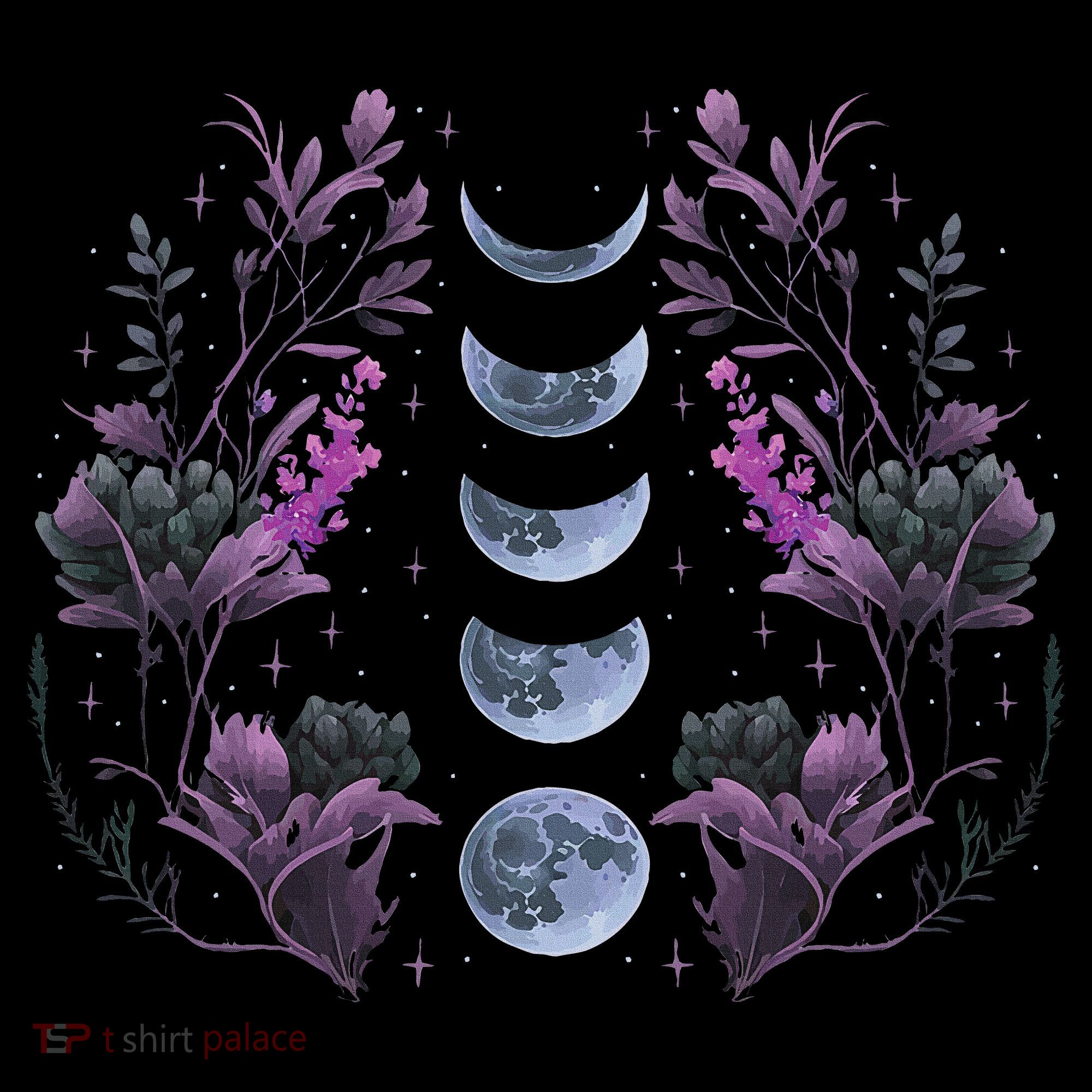 Celestial Moon Phase Boho Wildflowers Zodiac Witchcore Ornament