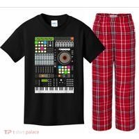 Cool Music Producer Artist For Men Women Beat Makers Kids Plaid Pajama Set thumb 0