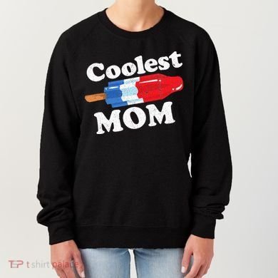 Coolest Mom Popsicle Funny Bomb Retro 80s Pop Mothers Gift Women's Sweatshirt