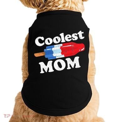Coolest Mom Popsicle Funny Bomb Retro 80s Pop Mothers Gift Doggie Tank