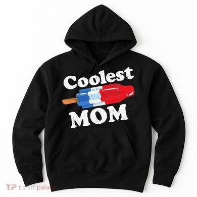Coolest Mom Popsicle Funny Bomb Retro 80s Pop Mothers Gift Hoodie