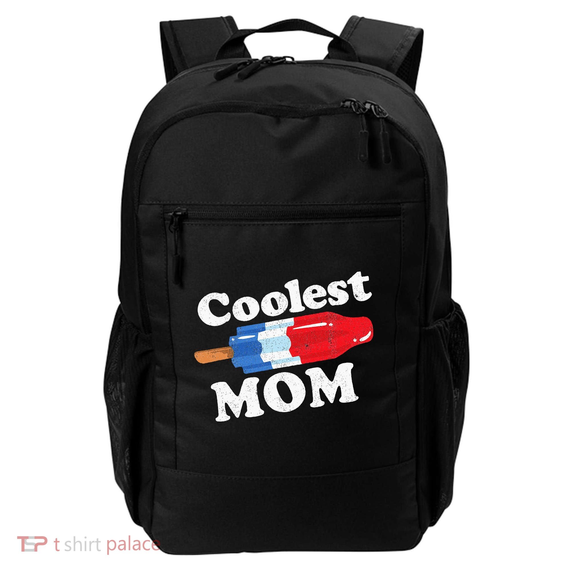 Coolest Mom Popsicle Funny Bomb Retro 80s Pop Mothers Gift Backpack