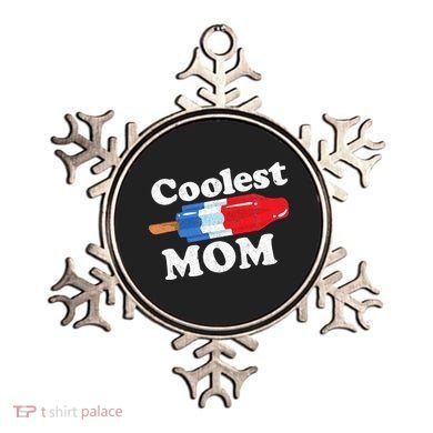 Coolest Mom Popsicle Funny Bomb Retro 80s Pop Mothers Gift Ornament