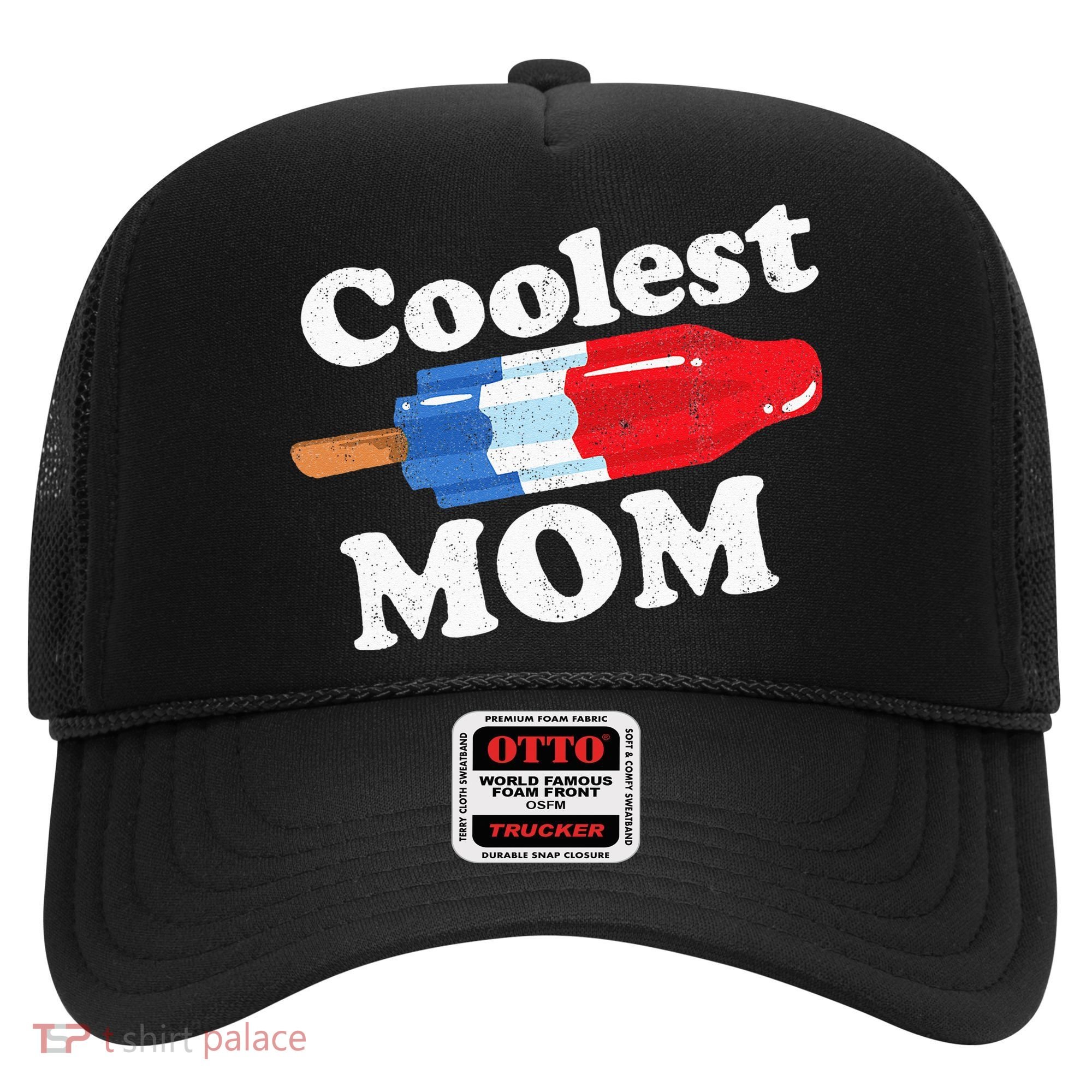 Coolest Mom Popsicle Funny Bomb Retro 80s Pop Mothers Gift Hat