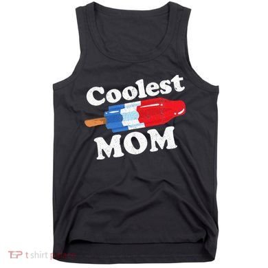 Coolest Mom Popsicle Funny Bomb Retro 80s Pop Mothers Gift Tank Top