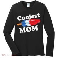 Coolest Mom Popsicle Funny Bomb Retro 80s Pop Mothers Gift Women's Long Sleeve Shirt thumb 0