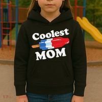Coolest Mom Popsicle Funny Bomb Retro 80s Pop Mothers Gift Kids Hoodie thumb 3