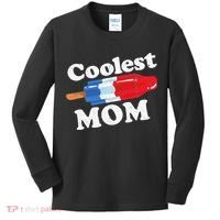 Coolest Mom Popsicle Funny Bomb Retro 80s Pop Mothers Gift Kids Long Sleeve Shirt thumb 0