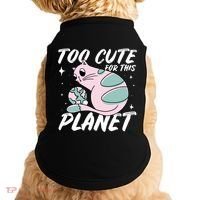 Cat Mom Puns Too Cute For This Planet Earth Astronomy Lover Gift Doggie Tank thumb 0