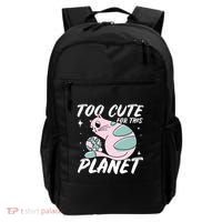 Cat Mom Puns Too Cute For This Planet Earth Astronomy Lover Gift Backpack thumb 0