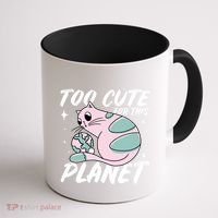 Cat Mom Puns Too Cute For This Planet Earth Astronomy Lover Gift Coffee Mug thumb 1