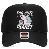 Cat Mom Puns Too Cute For This Planet Earth Astronomy Lover Gift Hat thumb 0