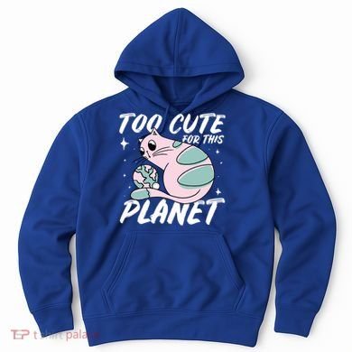Cat Mom Puns Too Cute For This Planet Earth Astronomy Lover Gift Hoodie