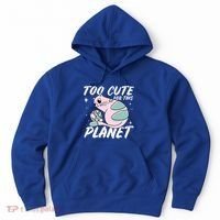 Cat Mom Puns Too Cute For This Planet Earth Astronomy Lover Gift Hoodie thumb 0