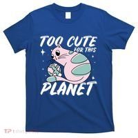 Cat Mom Puns Too Cute For This Planet Earth Astronomy Lover Gift T-Shirt thumb 0
