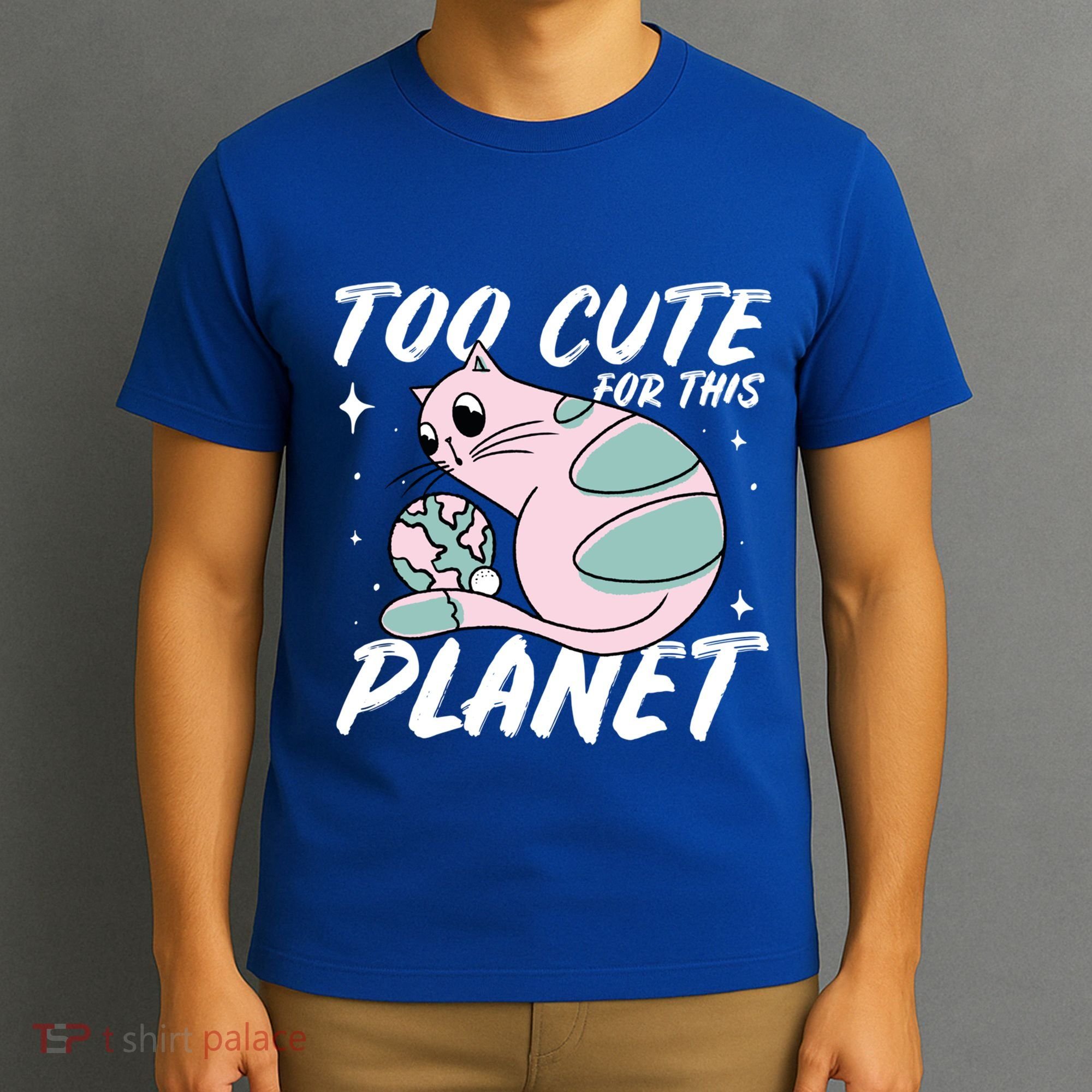 Cat Mom Puns Too Cute For This Planet Earth Astronomy Lover Gift T-Shirt