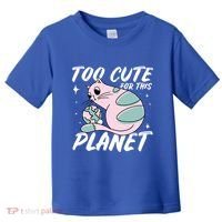 Cat Mom Puns Too Cute For This Planet Earth Astronomy Lover Gift Toddler T-Shirt thumb 0