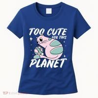 Cat Mom Puns Too Cute For This Planet Earth Astronomy Lover Gift Women's T-Shirt thumb 0