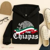 Chiapas Mexico Puro Chiapas Eagle Flag Hoodie thumb 4