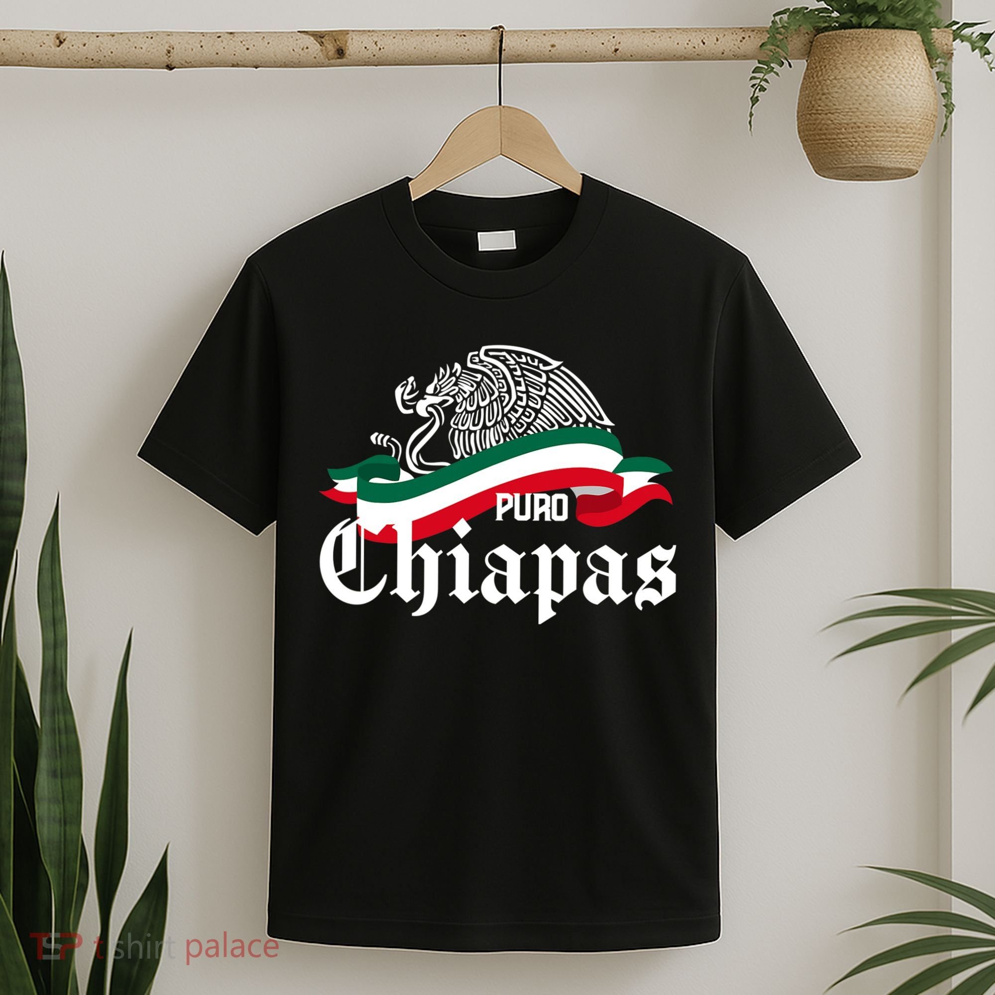 Chiapas Mexico Puro Chiapas Eagle Flag T-Shirt