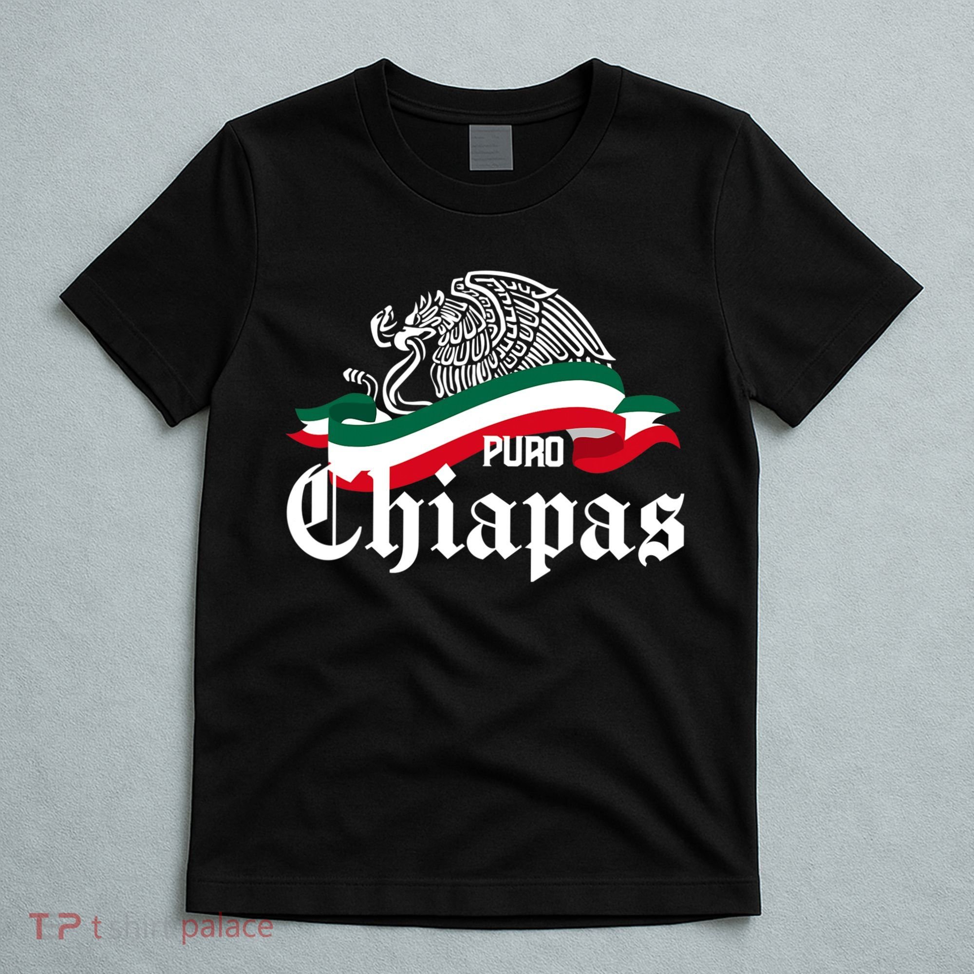 Chiapas Mexico Puro Chiapas Eagle Flag T-Shirt
