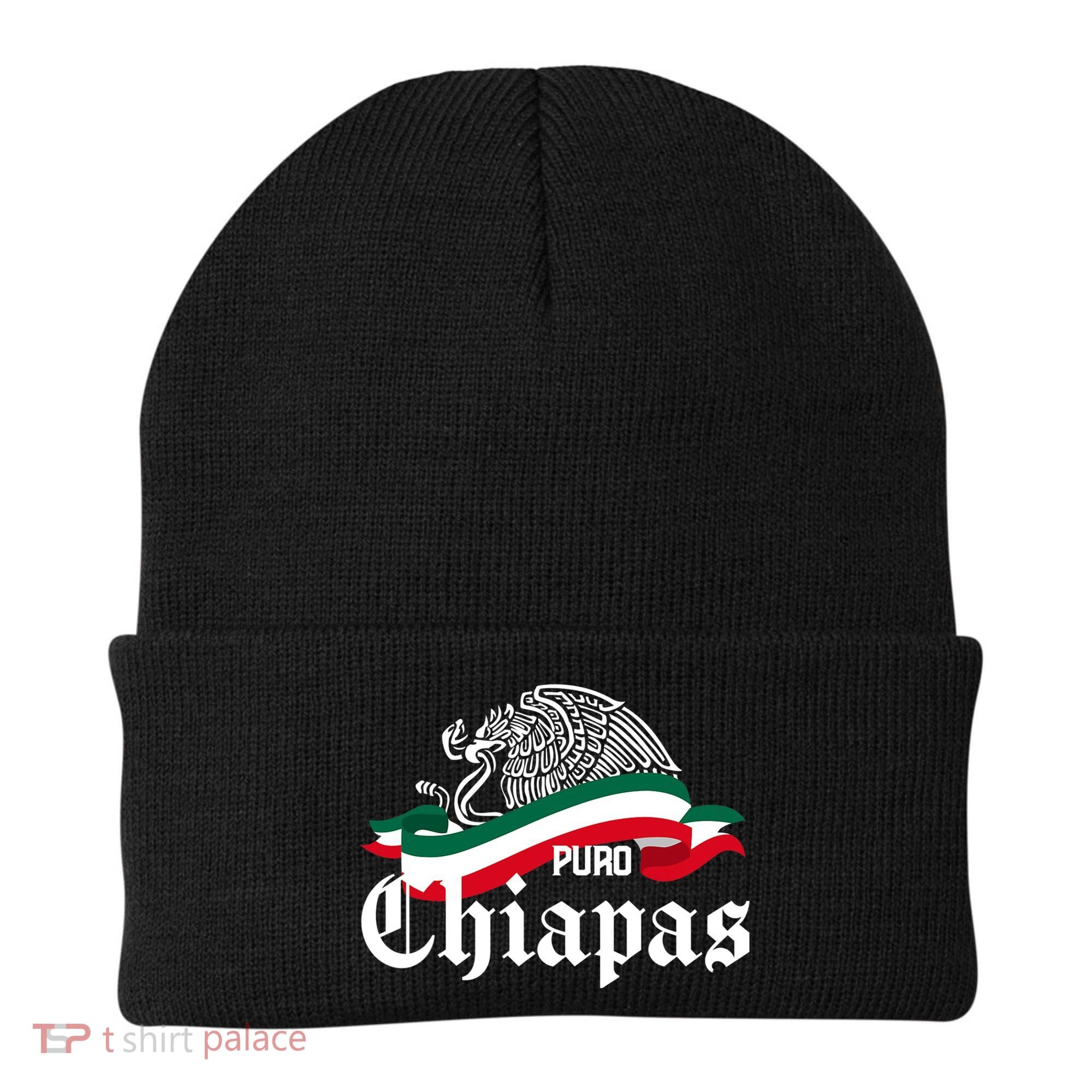 Chiapas Mexico Puro Chiapas Eagle Flag Beanie