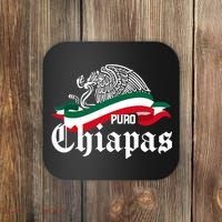 Chiapas Mexico Puro Chiapas Eagle Flag Coaster thumb 0