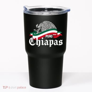 Chiapas Mexico Puro Chiapas Eagle Flag Tumbler